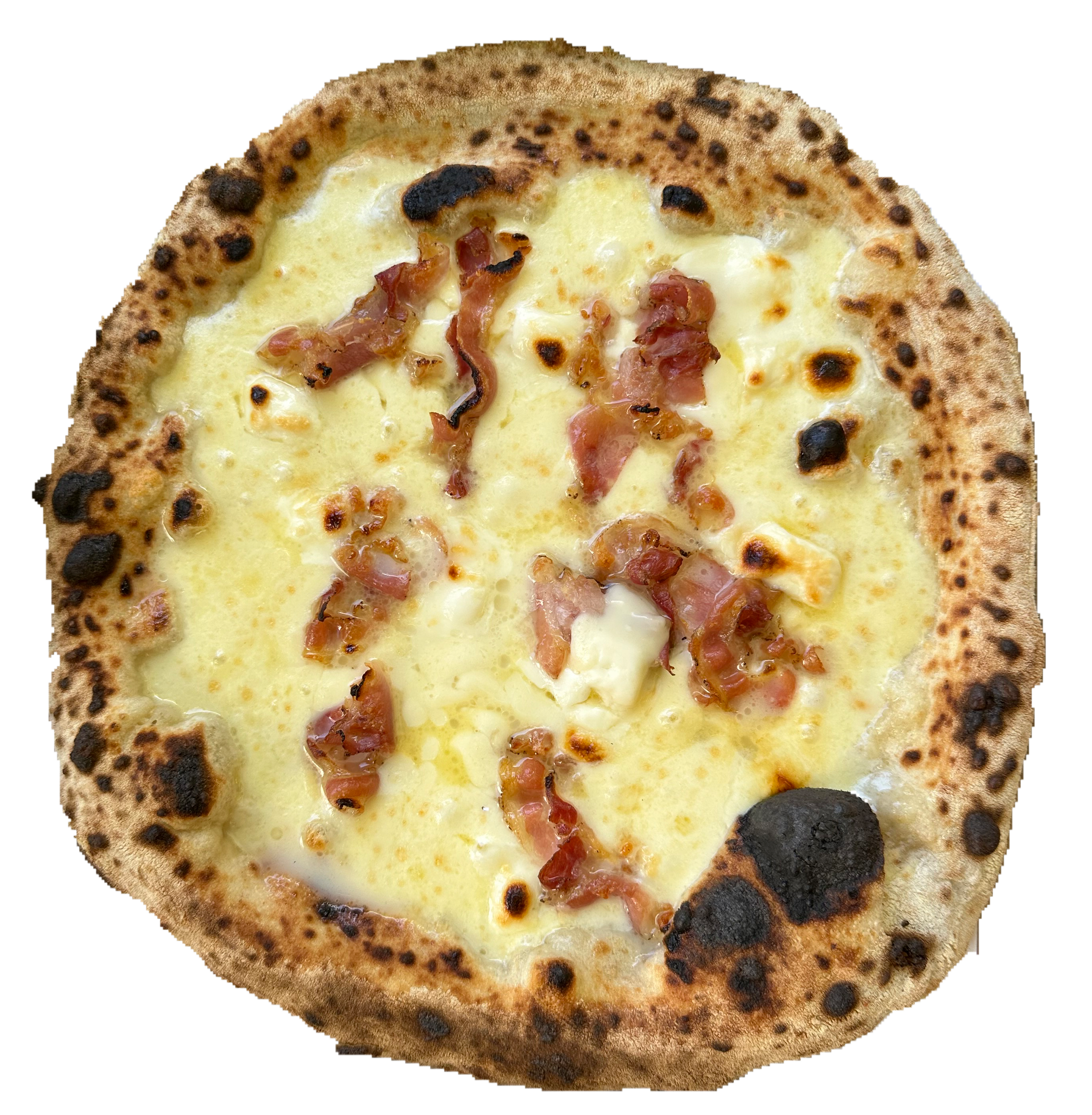 Pizza TARTUFO
Mozzarella, crème de truffe, champignons, basilic frais
